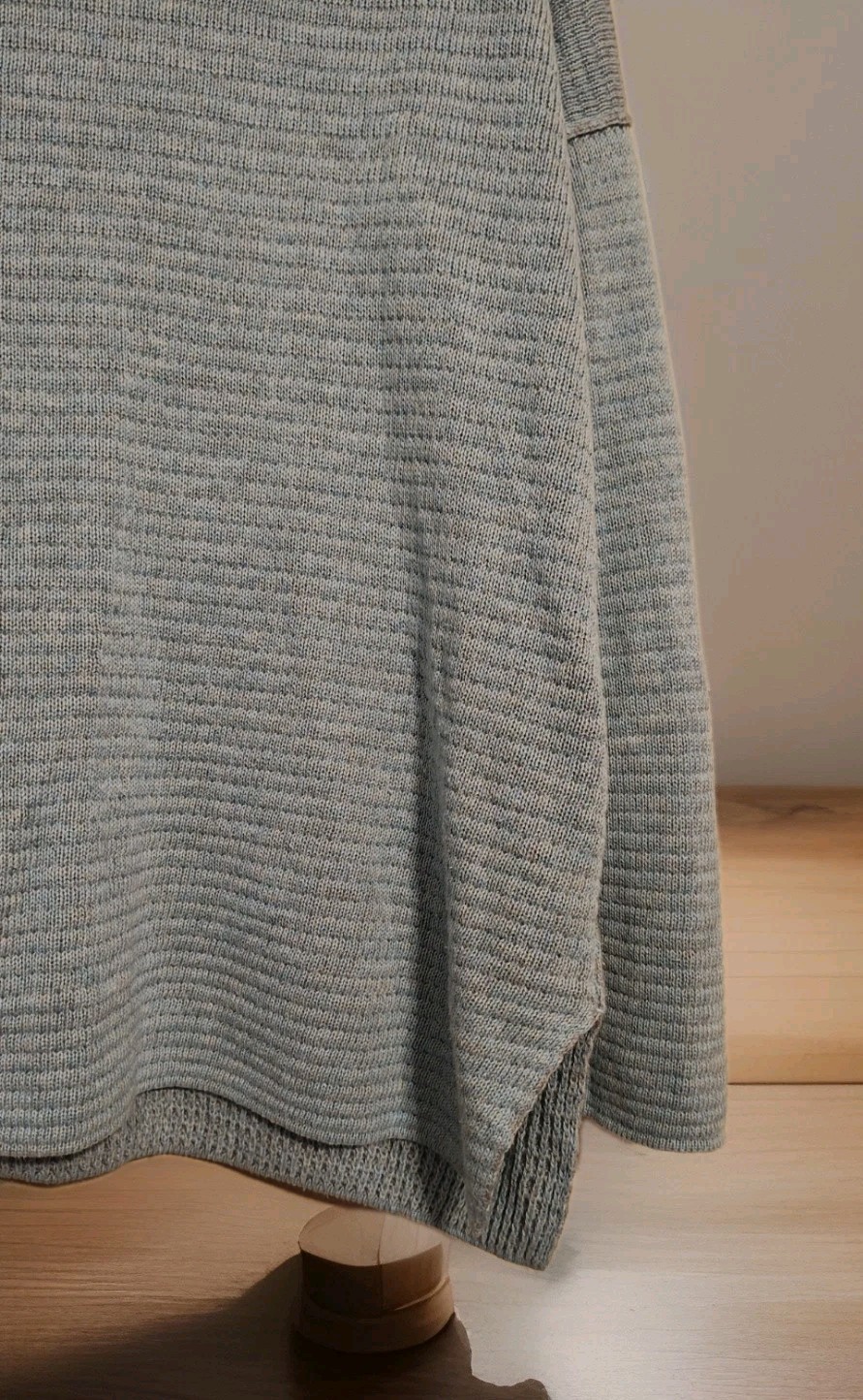 Eileen Fisher Peruvian Organic Cotton Blend Funnel Neck Sweater Sz Small Petite