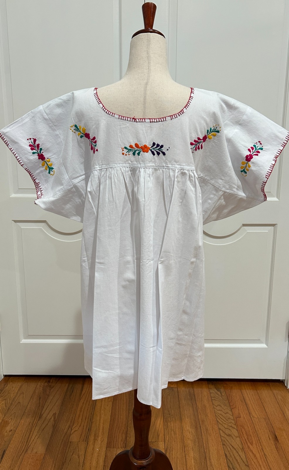 Sandra Blouse From San Antonino Oaxaca mexico. Artisan Top, Boho, short sleeve.