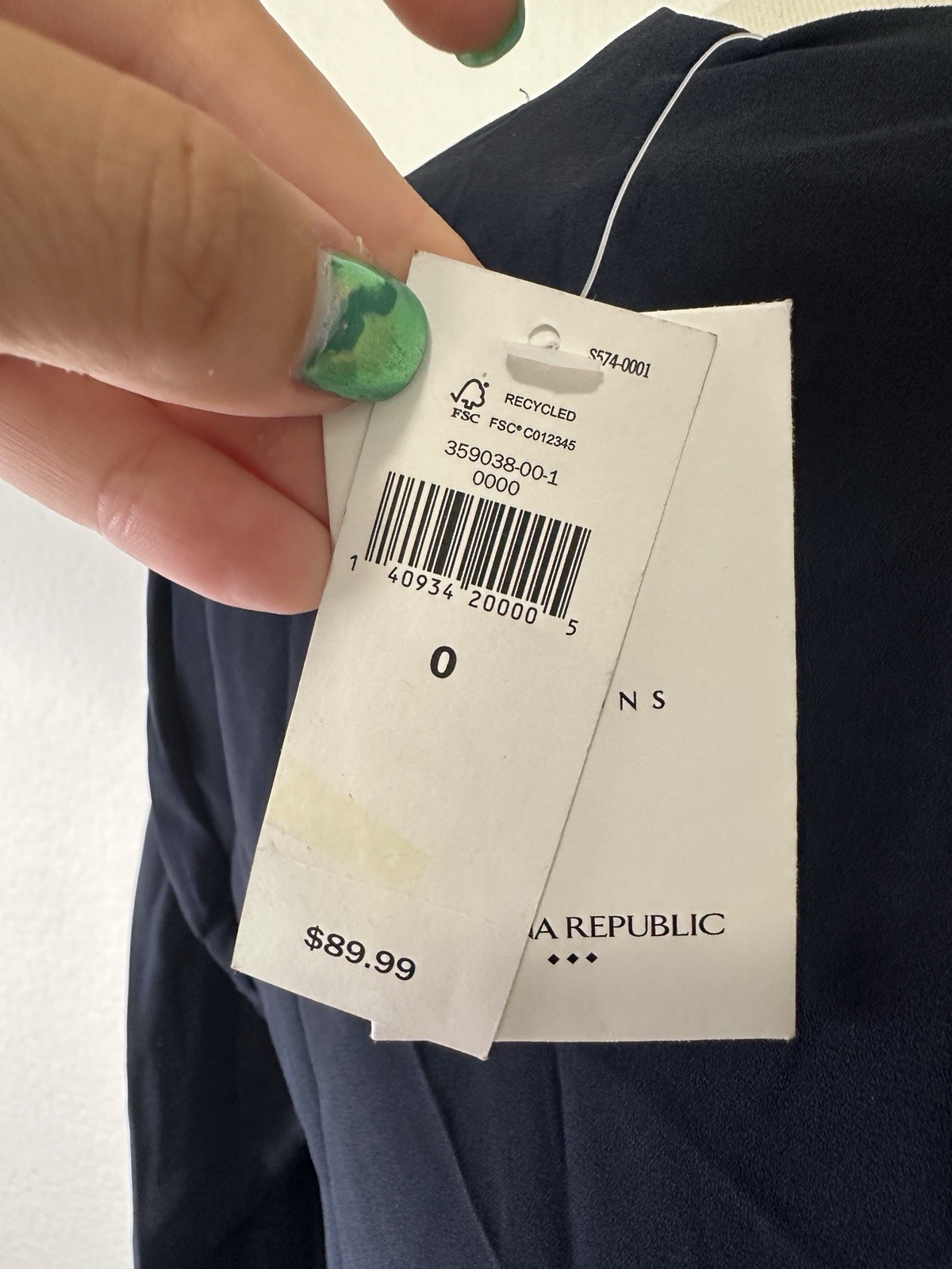 Banana Republic Shift Dress Navy Long Sleeve Crew Neck Mini Size 0 NWT