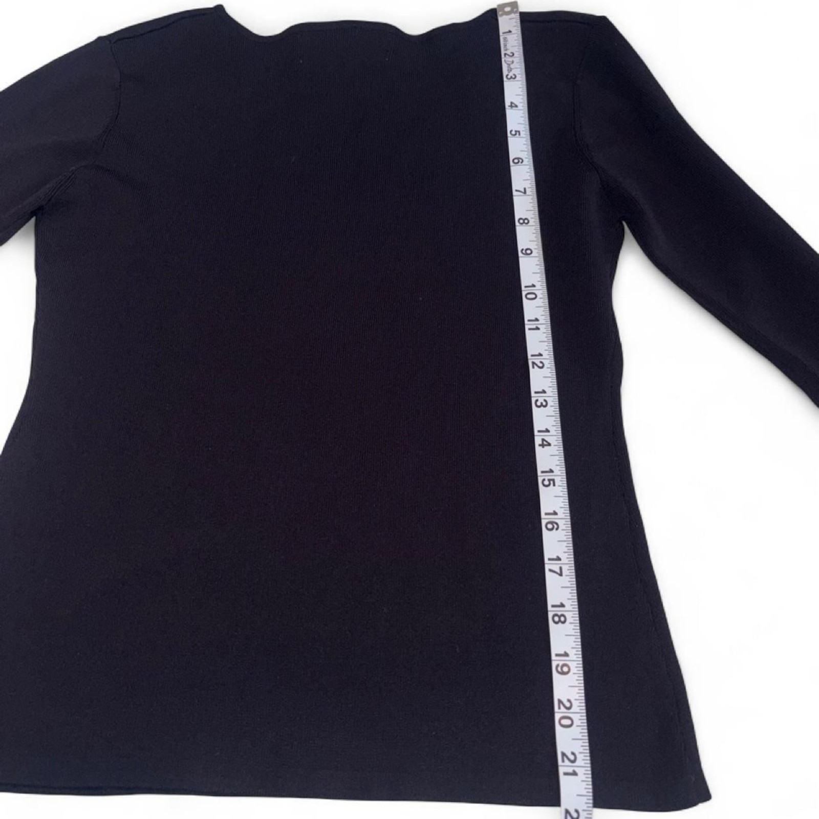 Joseph A. Women’s Black Embelished Blouse Top sz M