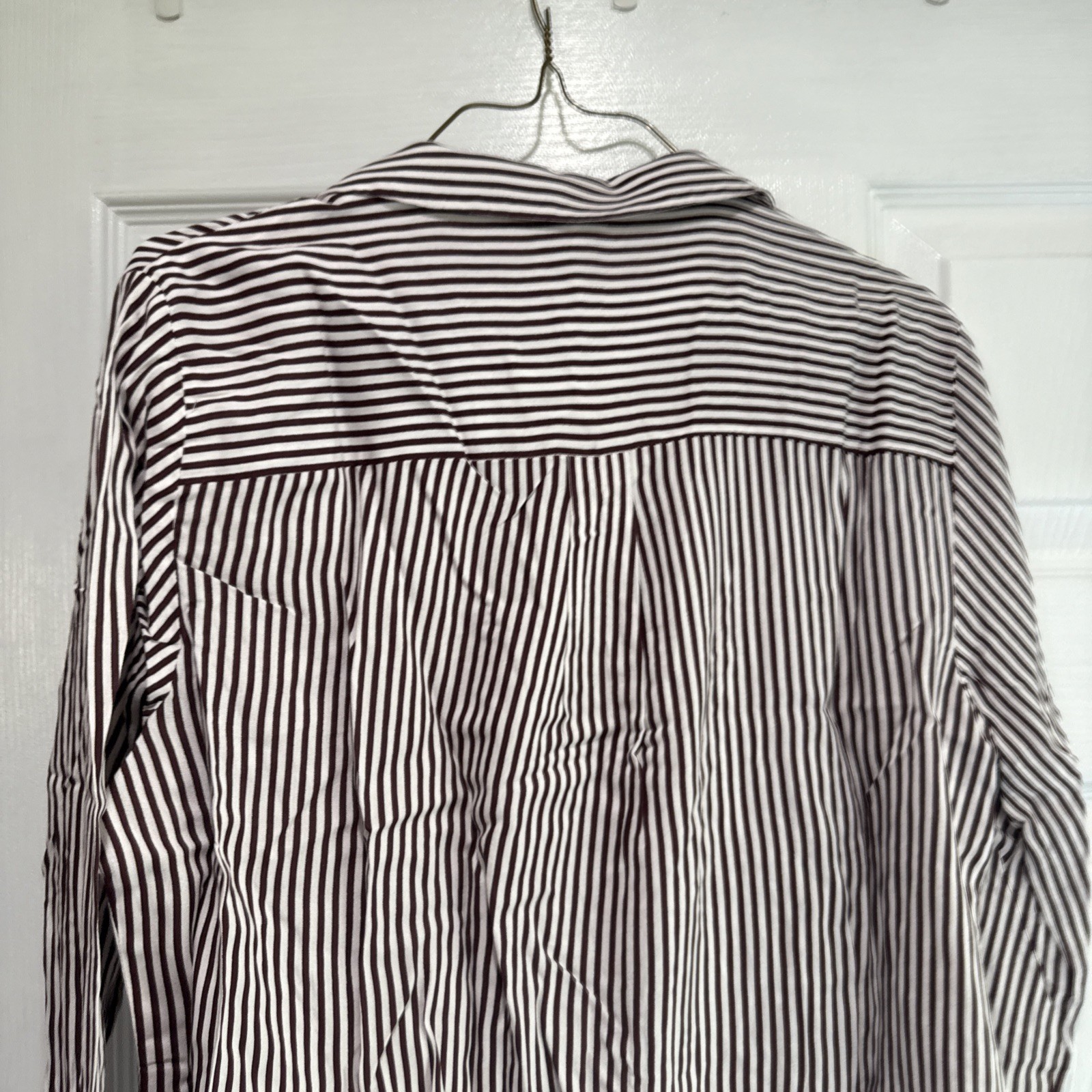 Vero Moda Matilda Stripe Button Down Shirt Petite Large