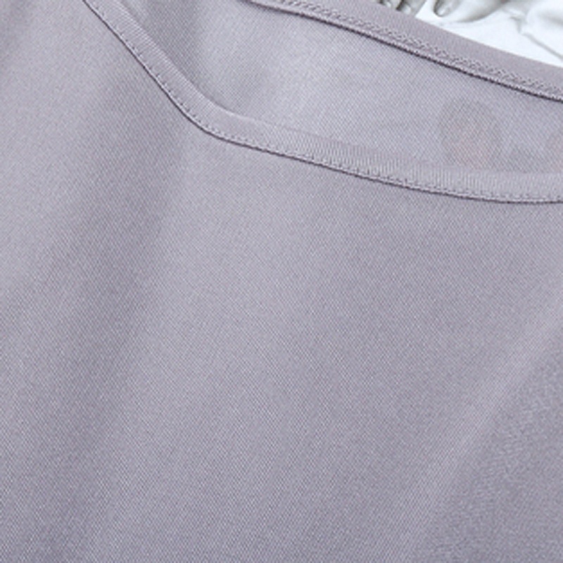 Women Silk Camisole Tank Top Vest Sleeveless Basic T-shirt Comfy Solid Thin Soft