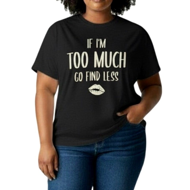 Port and Company Women’s Gray White Graphic Short Sleeve Funny Crew Neck T-Shirt