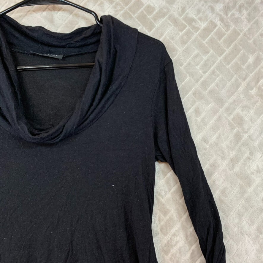 Linda Leal Womens M Tunic Top Black Long Sleeve Whimsy Goth Dark Fairy Slouchy