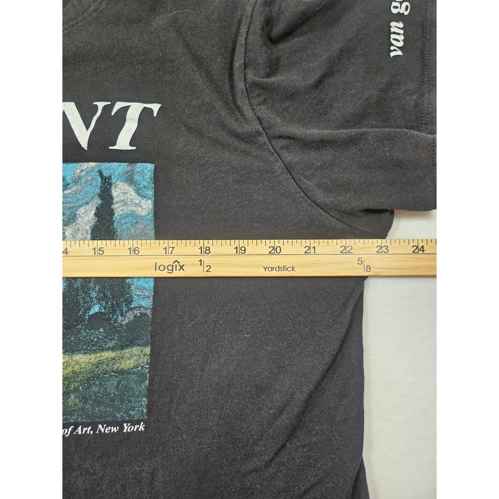 French Pastry Van Gogh Vincent Art Graphic T-Shirt Black XL Met Museum Tee