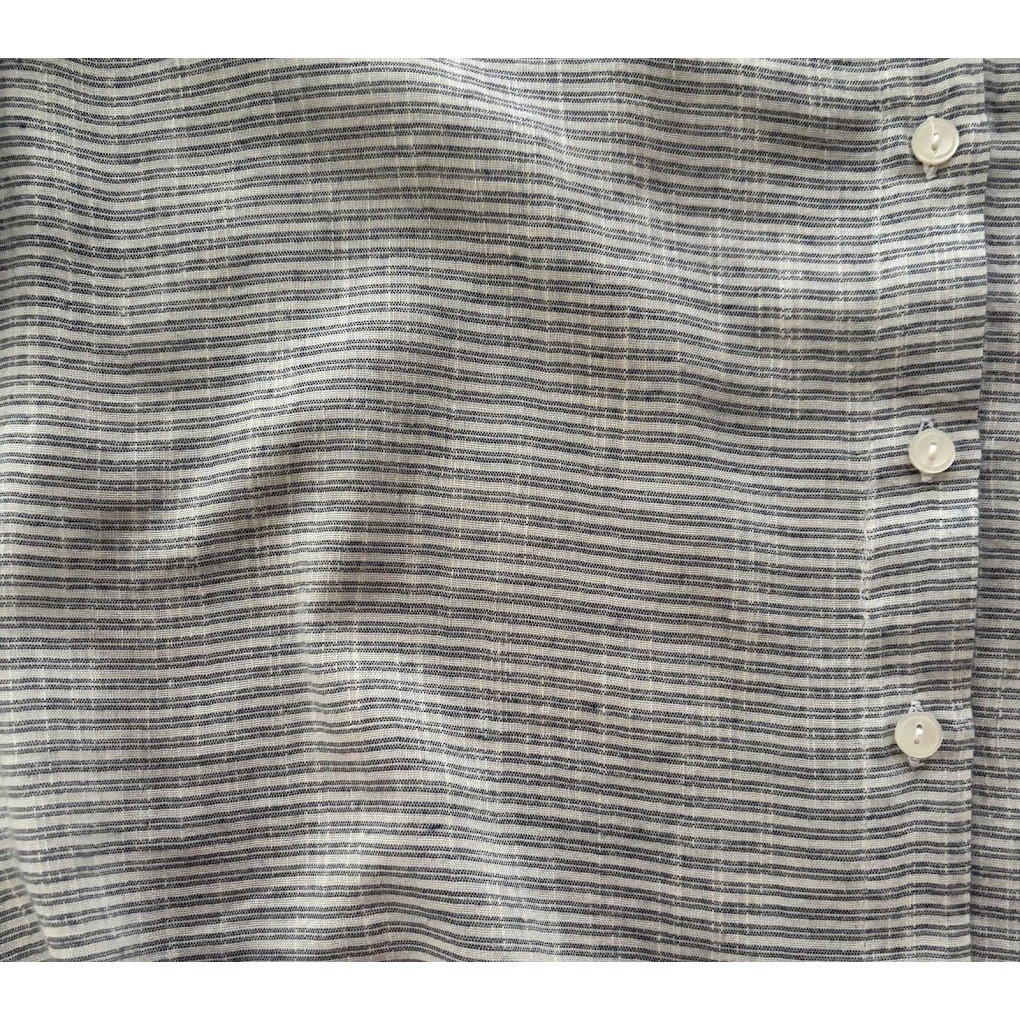 Gap Womens Large Blue White Striped Front Tie Shirt Coastal Nautical Beach NWT
