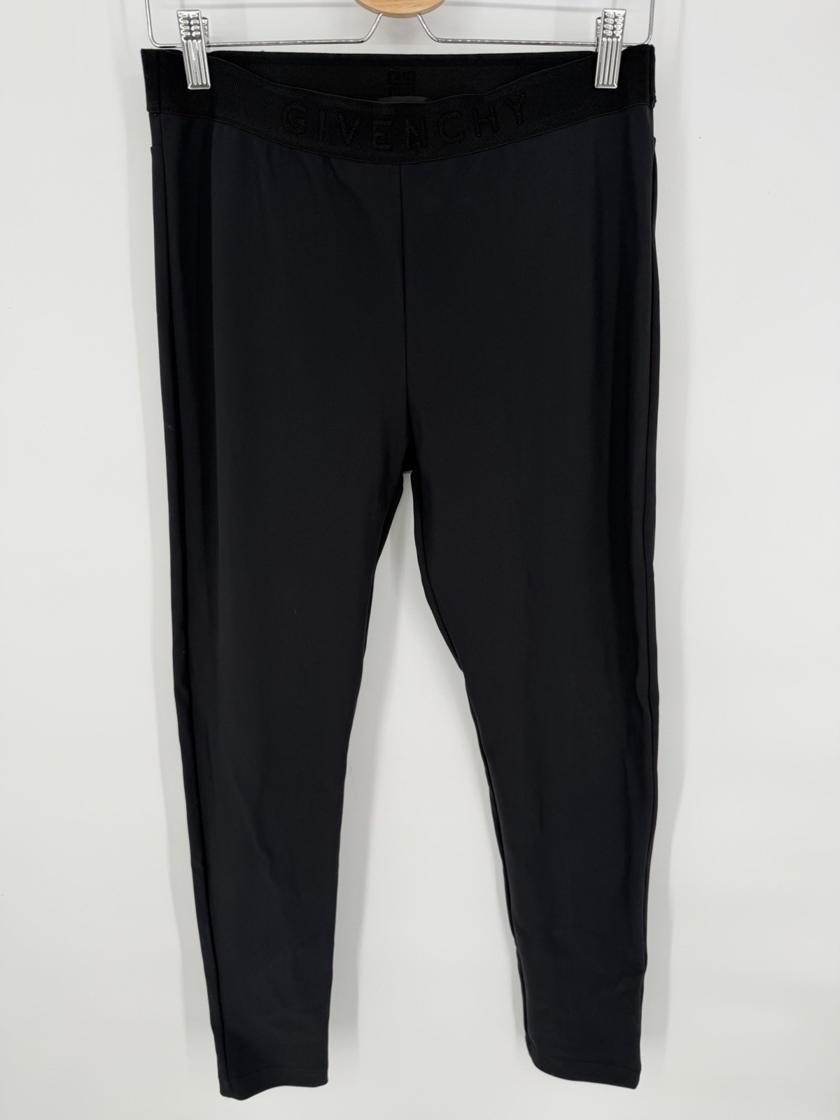 Givenchy Womens SET Cropped Gym Stretch Top T Shirt Size L Black Logo