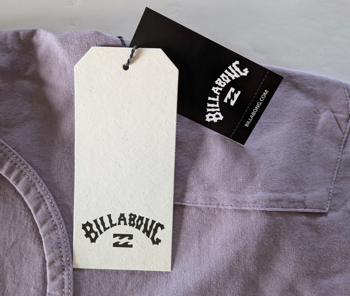 NWT Billabong 2 Women’s Utility Sleeveless Tank Tops Lilac Pocket Below Hip Sz L