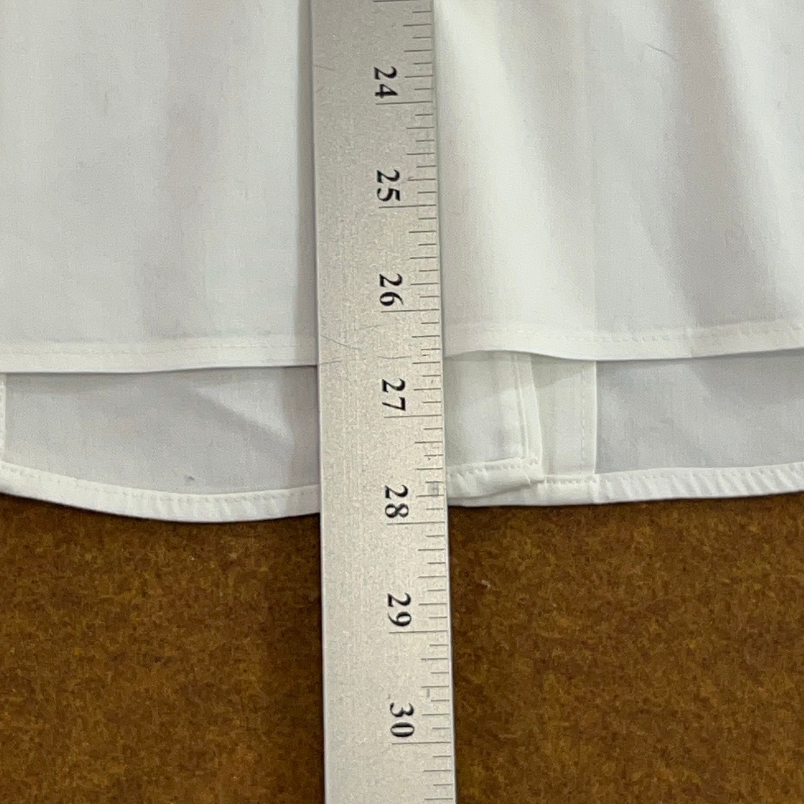 Jones New York Womens 12 White Non-Iron Cotton Button Down Shirt