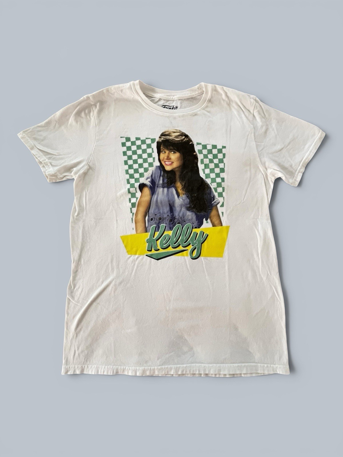 Saved By The Bell Kelly White Short Sleeve 100% Cotton Tee Funko Women’s Medium