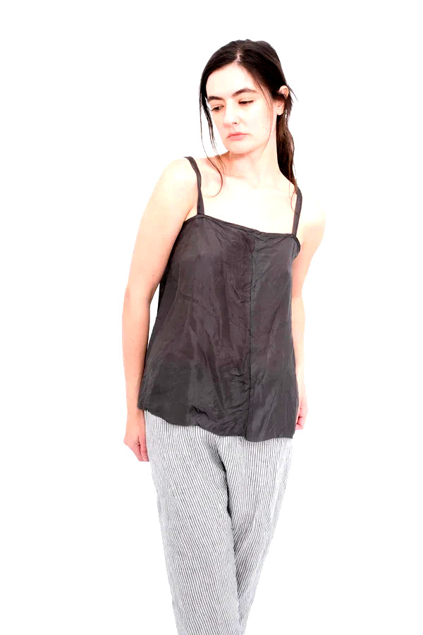 Hazel Brown Collection Black Silk Camisole – New with Tags – Size Large