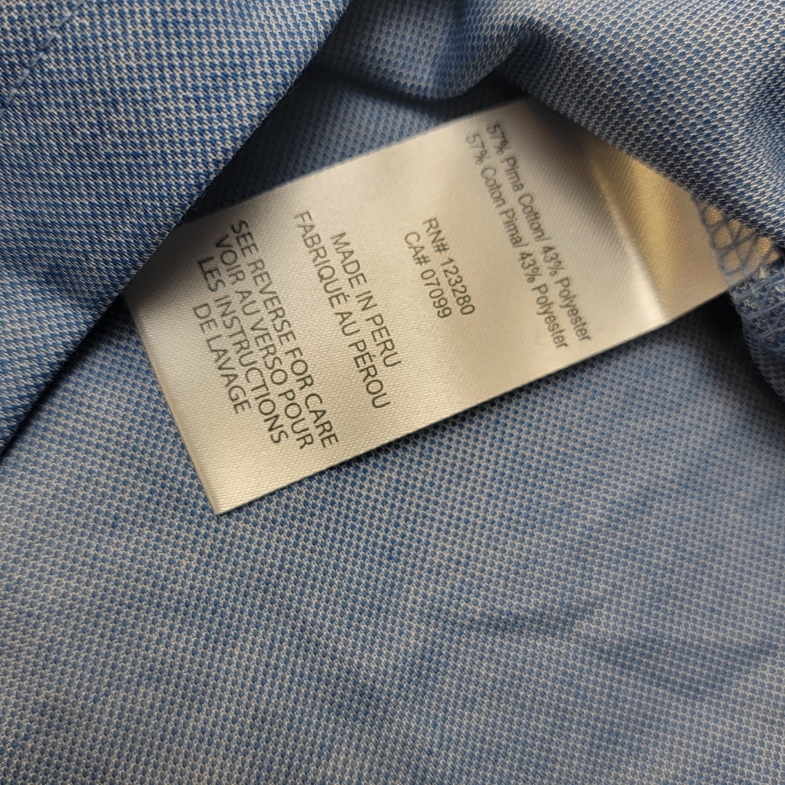 Travis Mathew Polo Shirt Women’s large Blue Oceanside Heather Golf Stretch NWT
