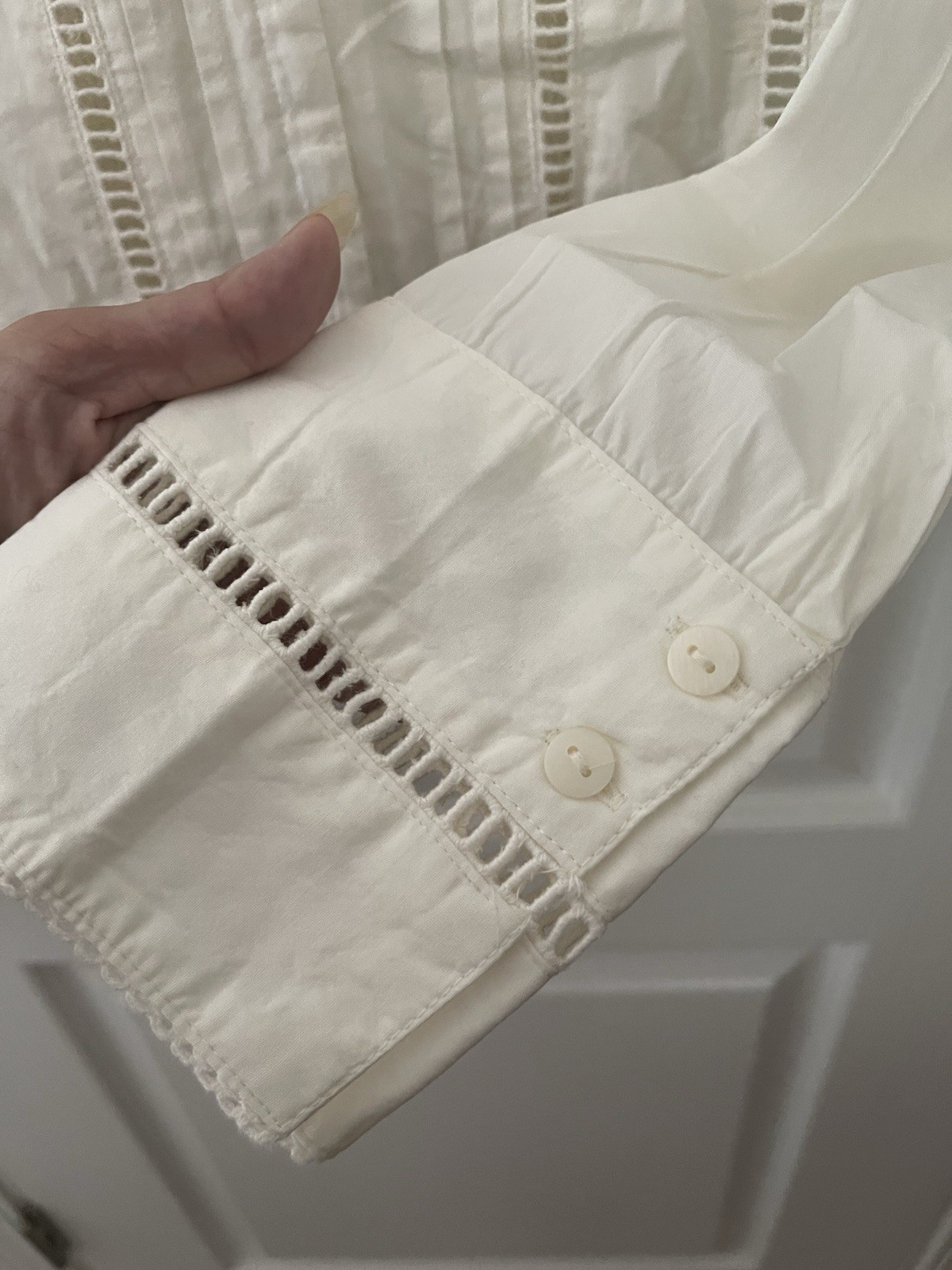 NWT $98 Free People Frankie Corset Cotton Top In Clean Ivory Size M