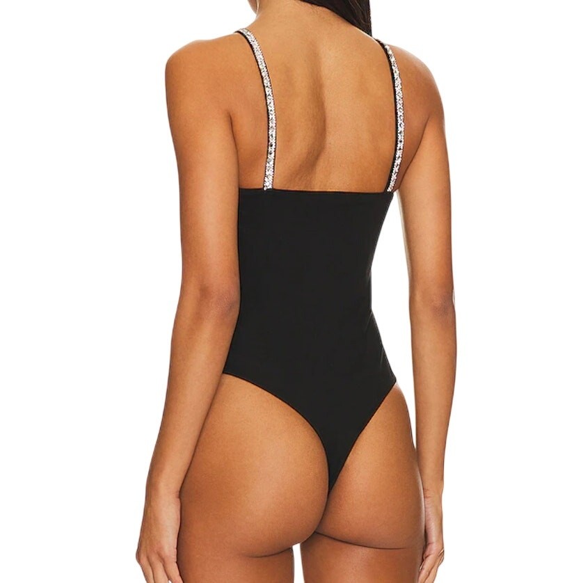 Superdown Mazu Bodysuit in Black, Size M