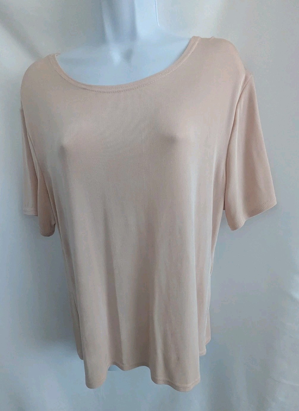 Double D Ranch Women’s Pink Stretch Short Sleeve Top Blouse Women’s Size L