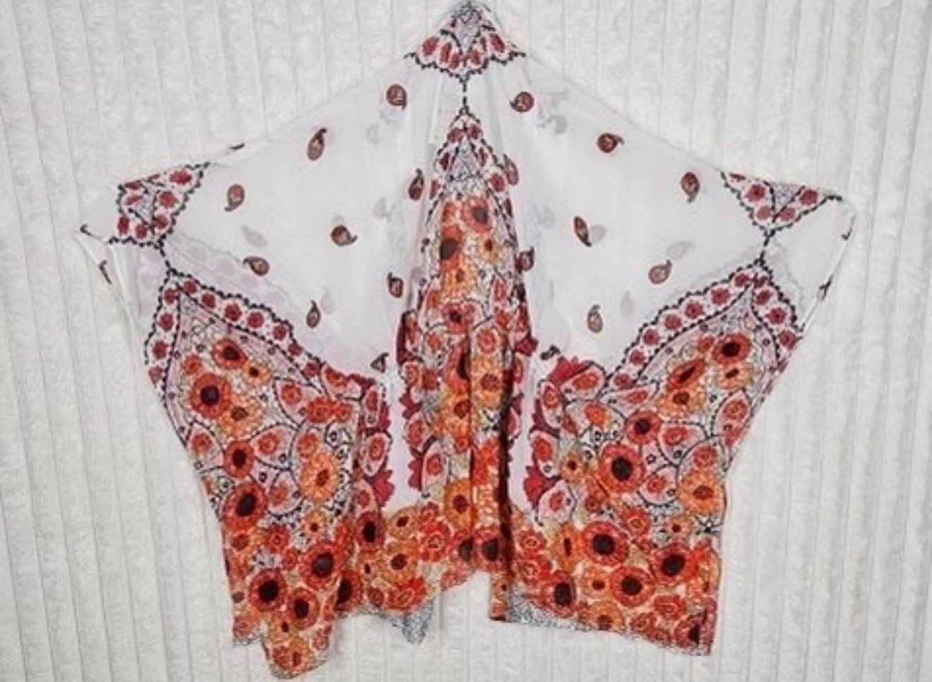 Rampage Red Multicolor 100% Polyester Top Size Small “New With Tags”