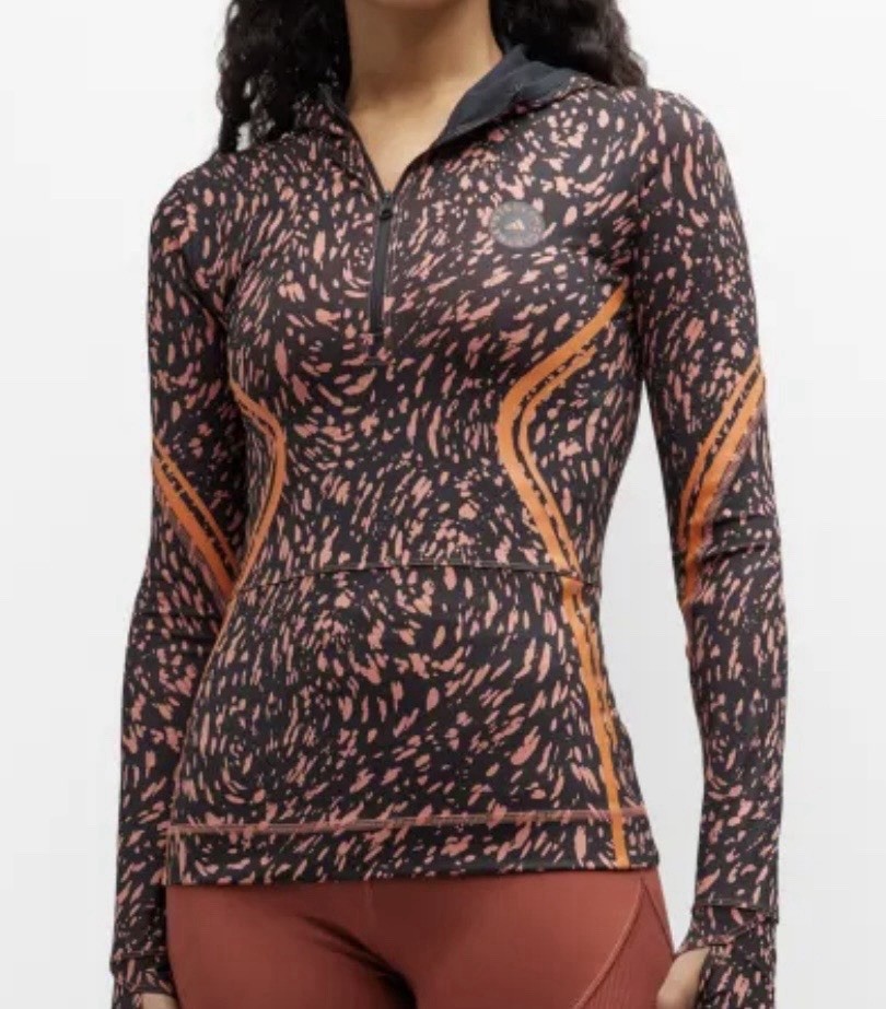Adidas Stella McCartney TruePace Printed Hoodie Size M Long Sleeve