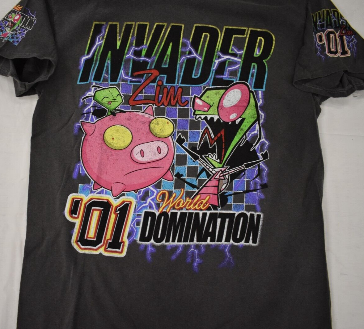 Invader Zim Juniors GIR Racing World Domination Boyfriend Fit Shirt New S, M