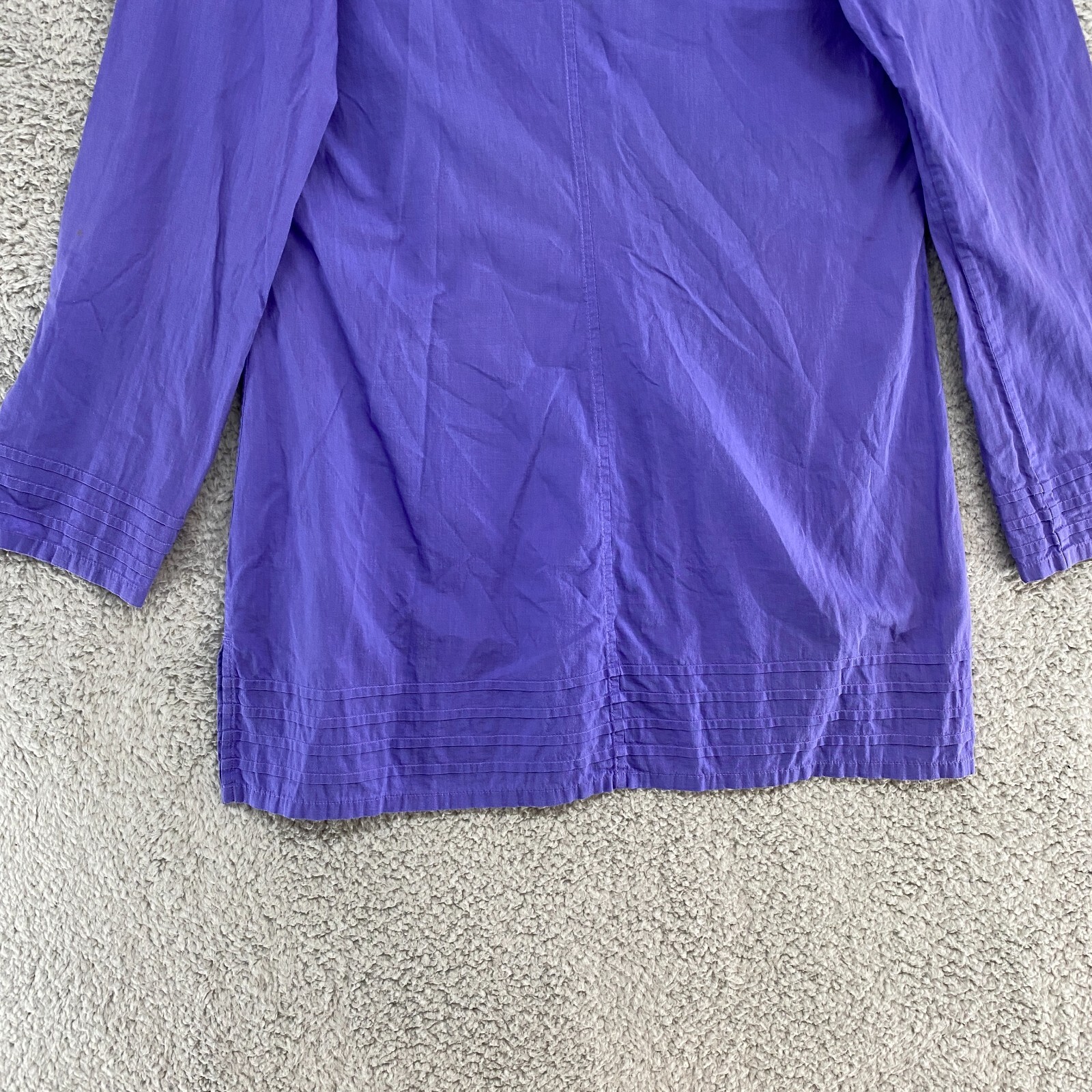 Patagonia Tunic Top Womens 8 Guadalupe Organic Cotton Lawn Purple Popover
