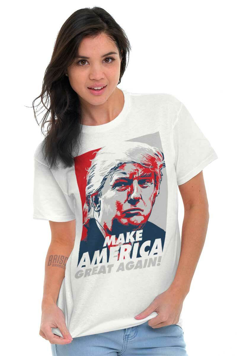 Make America Great Again Donald Trump Poster Womens or Mens Crewneck T Shirt Tee