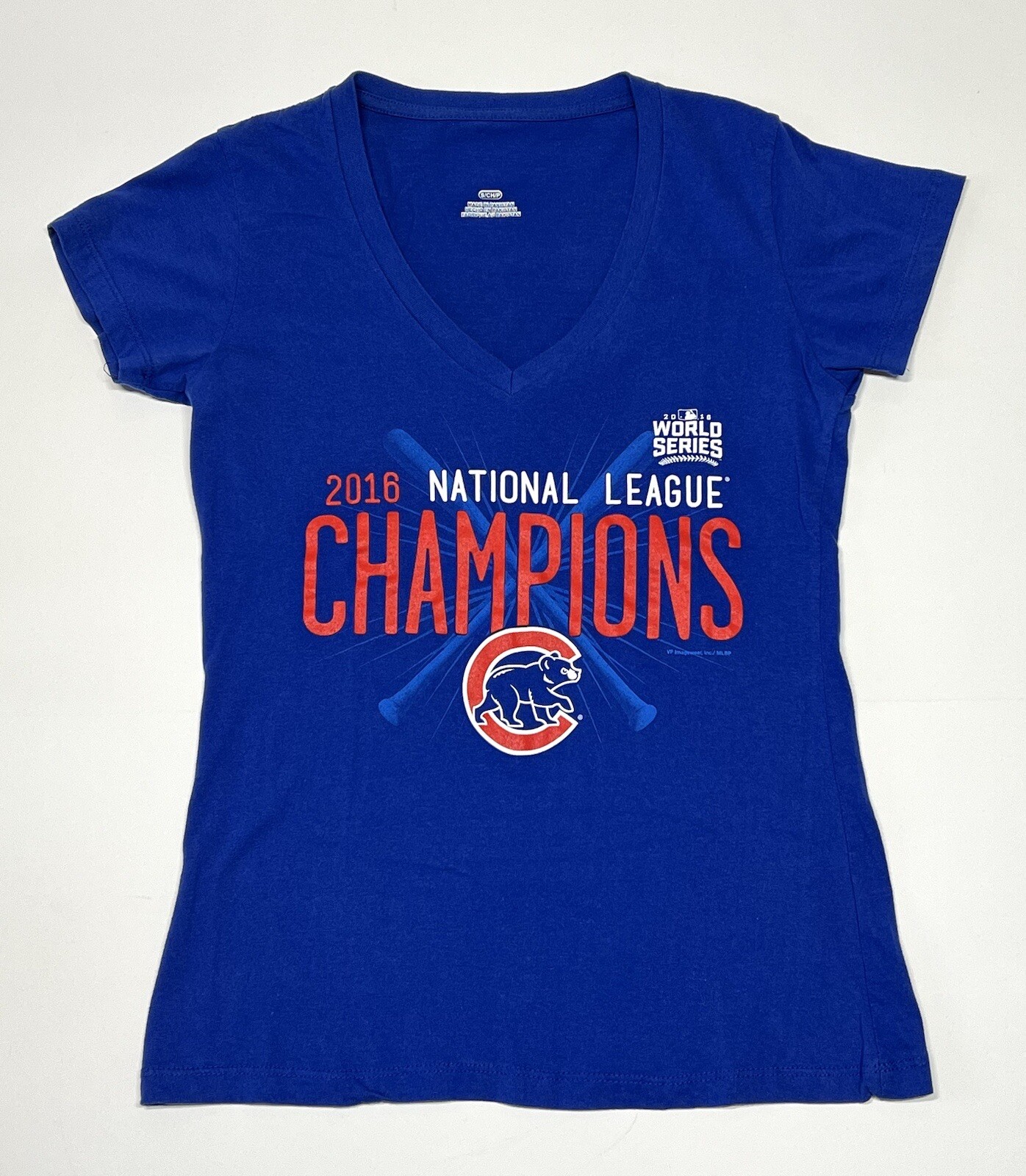 Chicago Cubs National League Champions 2016 Short Sleeve T-Shirt Small