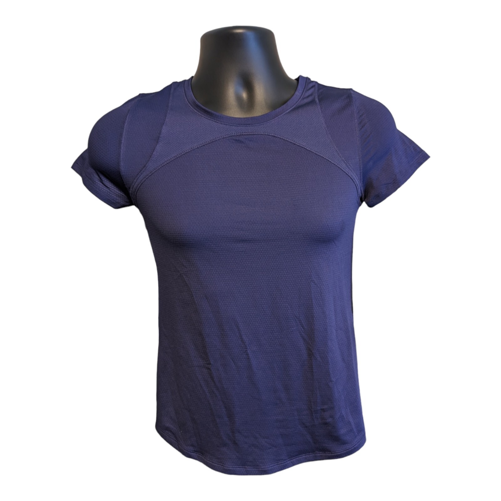 Layer 8 Performance Quick Dry Crew Neck Short Sleeve Top Purple Women’s Size XS