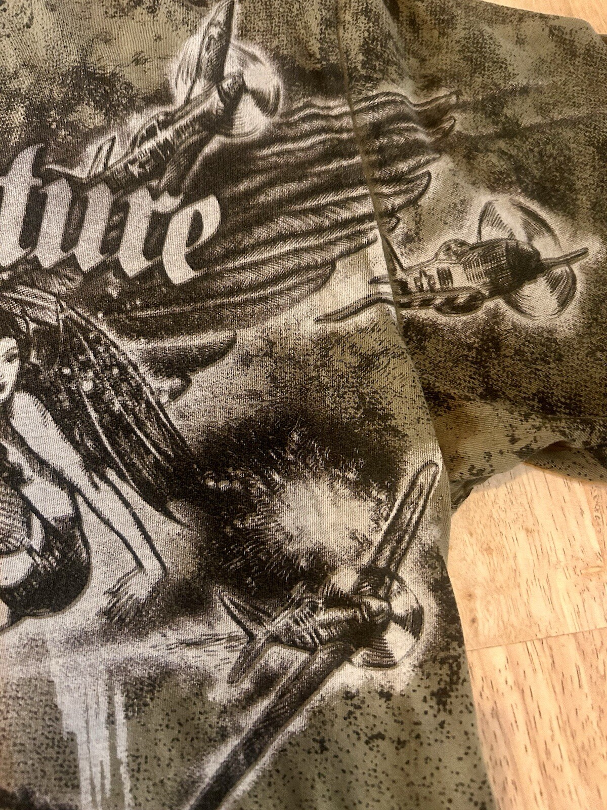 Xtreme Couture Randy The Natural Couture Womens Skull SS T-Shirt Green L