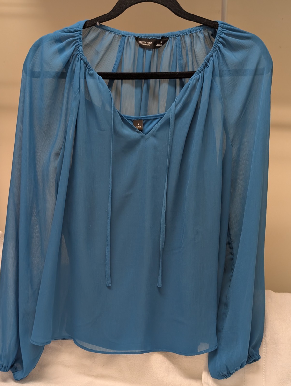 Cute Blue Simply Vera Polyster Top, Camisole
