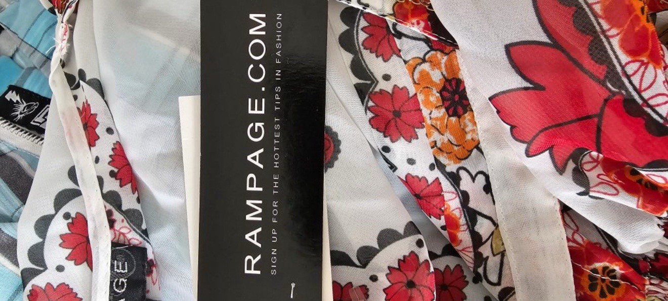 Rampage Red Multicolor 100% Polyester Top Size Small “New With Tags”