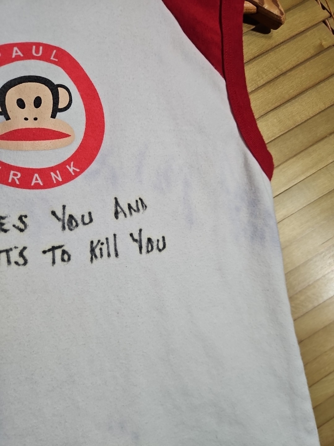 Vintage 90s Y2K Paul Frank Girls L Womens Baby Tee T Shirt Obscure Funny Custom