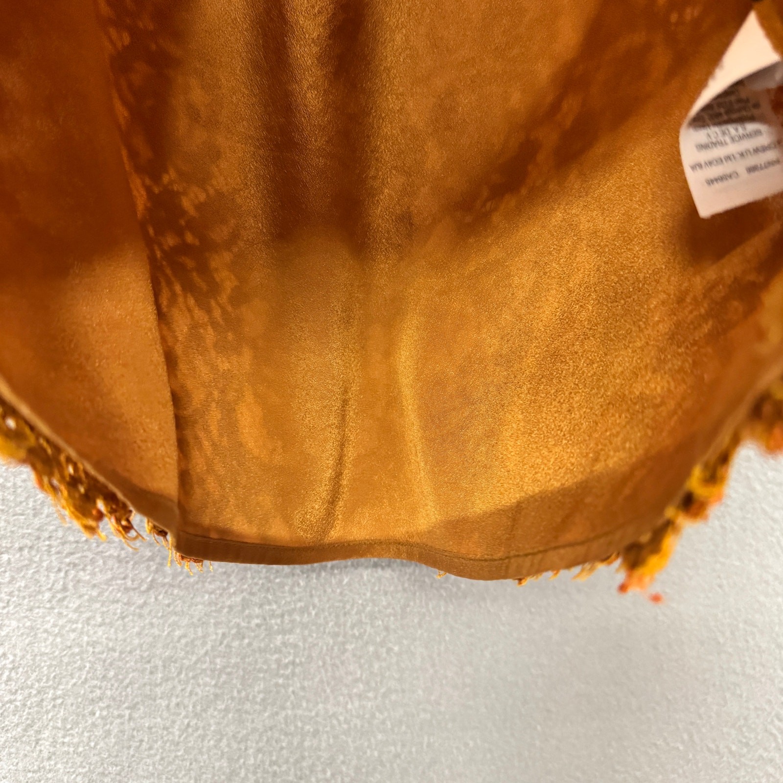 J Crew Blouse Lace Overlay Keyhole Front Copper Pullover Top Womens Medium
