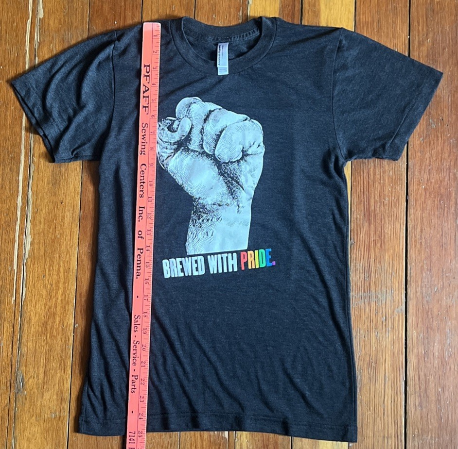 Revolution Brewing Brewed With Pride Clenched Fist Graphic Tee Women’s Small