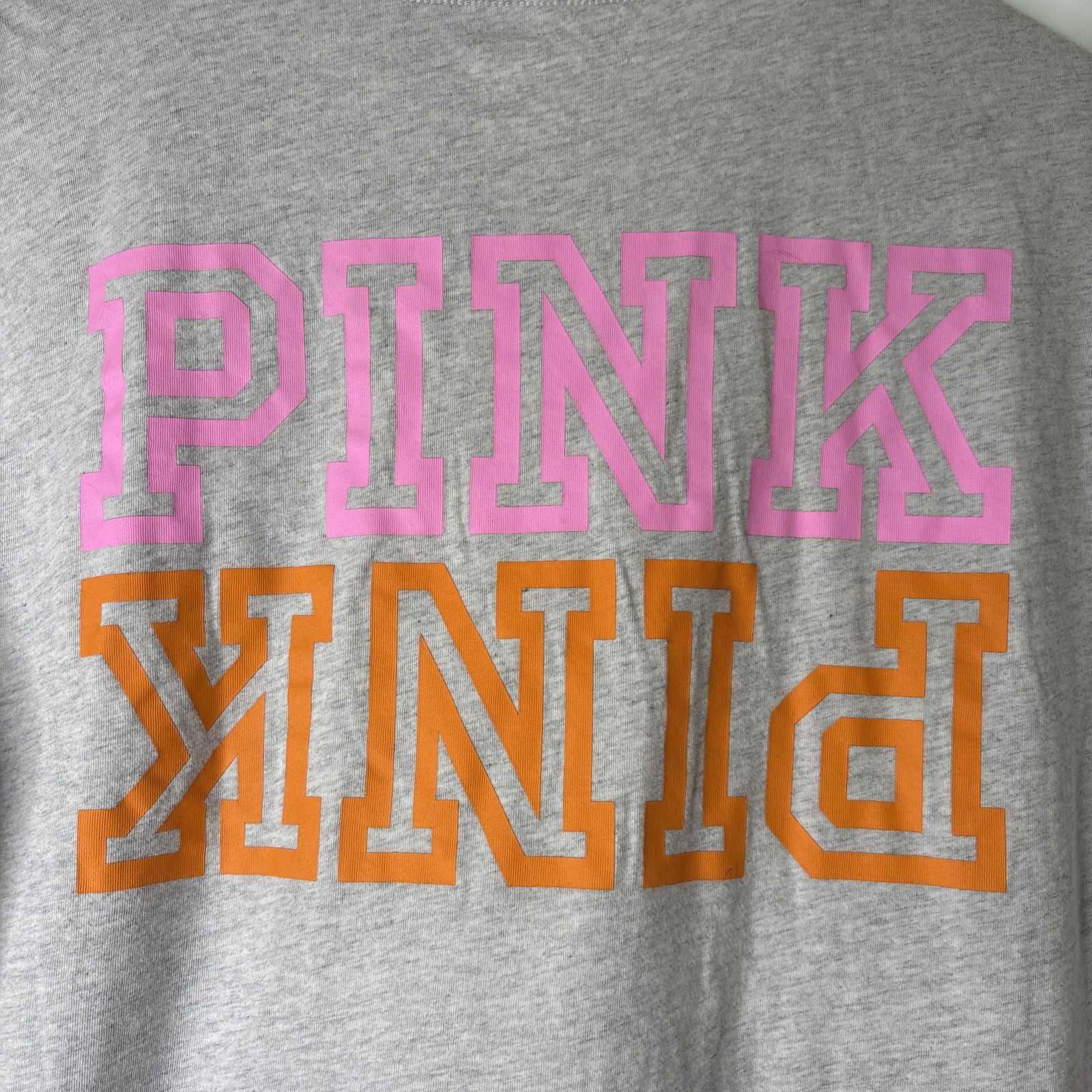 Victoria’s Secret PINK Ombre Logo Campus Shirt Short Sleeve Med T-shirt Casual