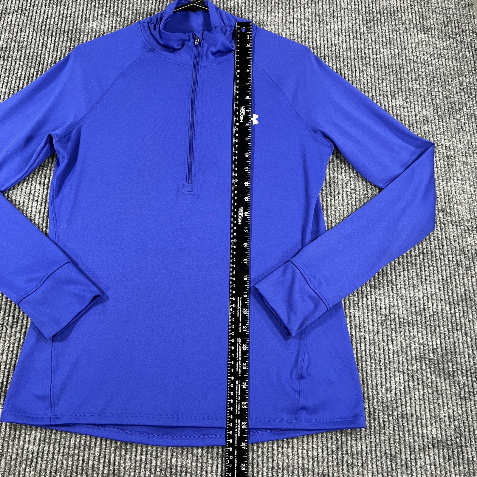 Under Armour Pullover Womens Medium AllSeasonGear Semi Fitted Quarter Zip Top