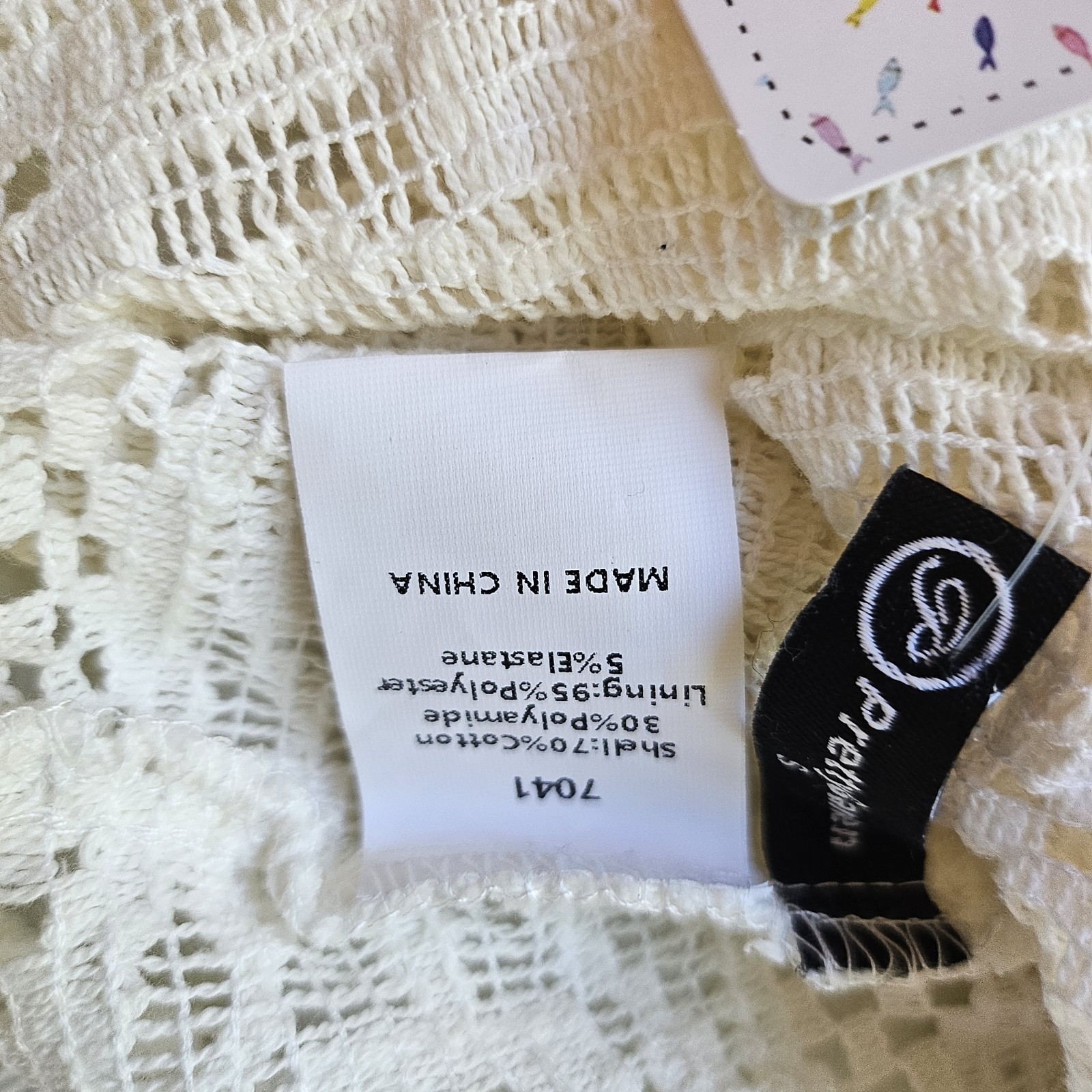 Pretty Garden Boho Strapless Cream Lace Tube Top Womens Size Small