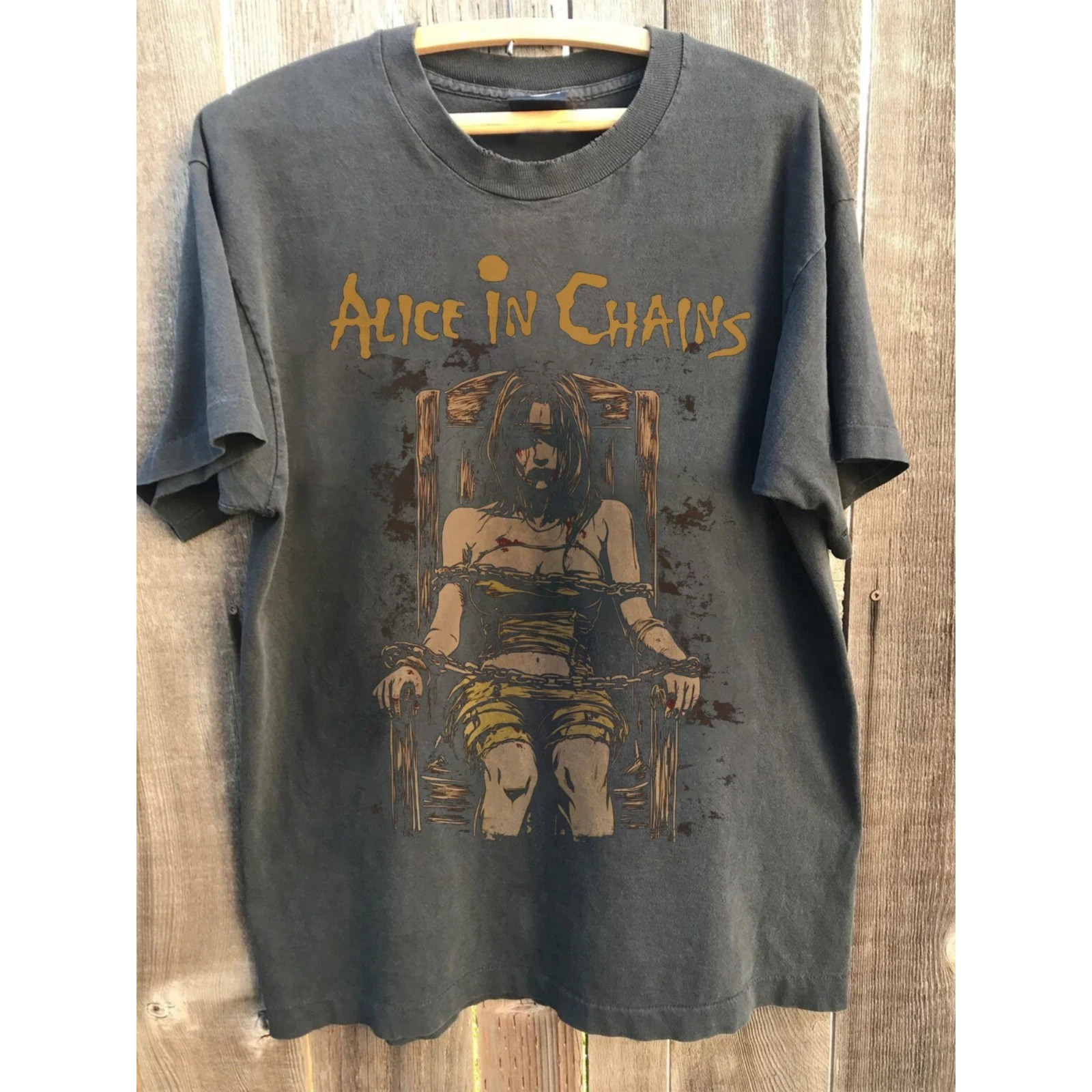 Alice In Chains Rare Vintage Shirt 90s Grunge Rock Band Tee Graphic Unisex