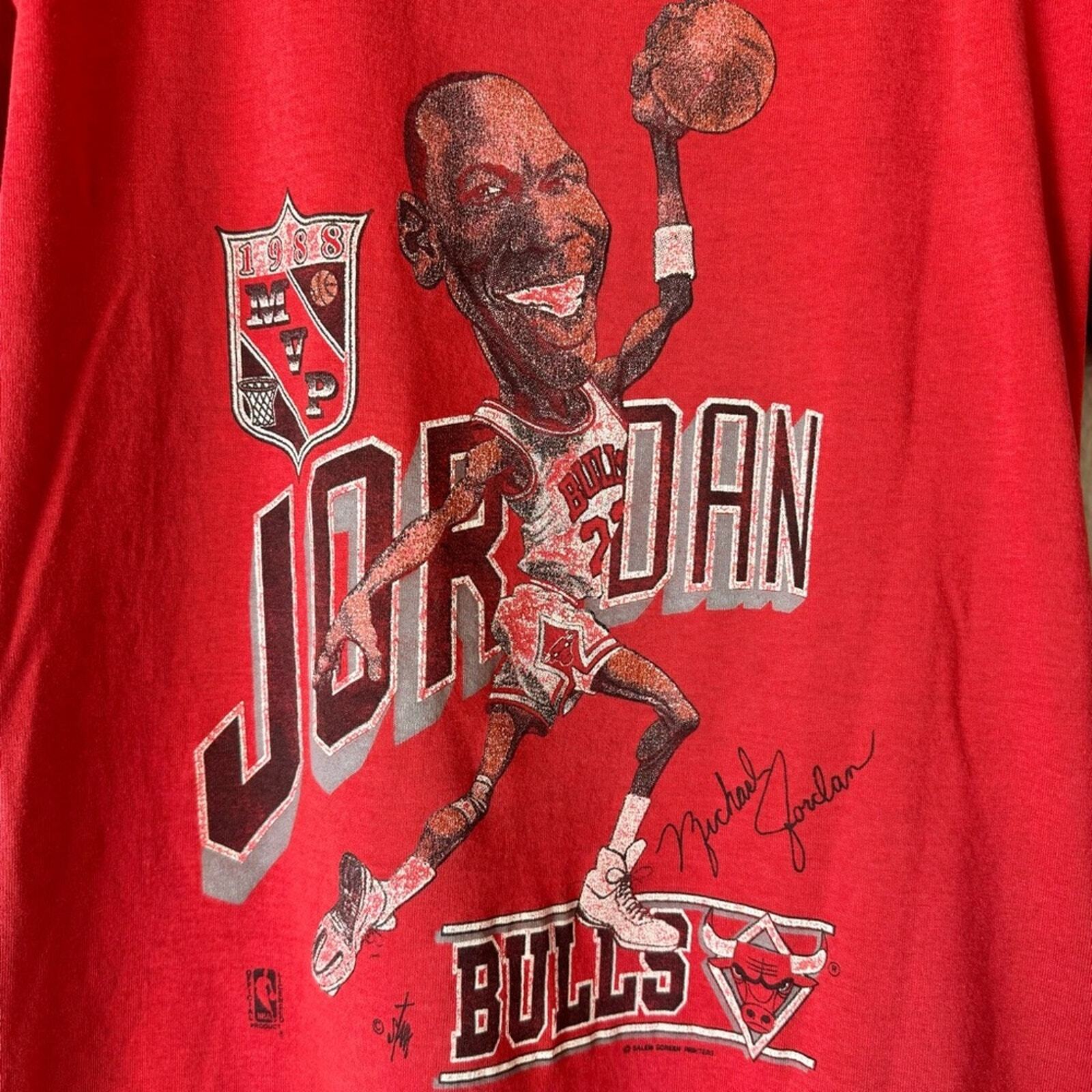 Vintage Michael Jordan Bulls Screen Stars Single Stitch T Shirt Size Small