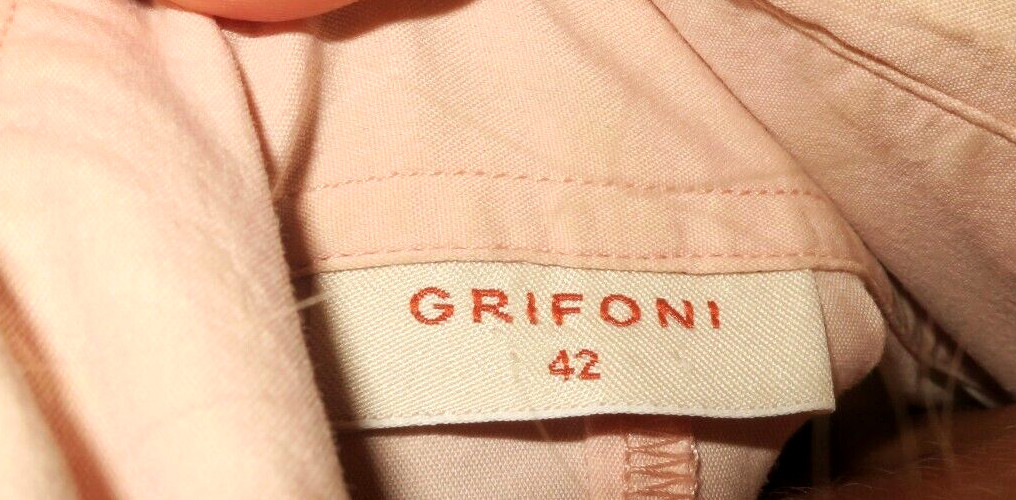S Sm US Ladies 42 EU ❤️ GRIFONI ❤️ LIGHT PINK CLASSY FORMAL SHIRT BUSINESSWEAR