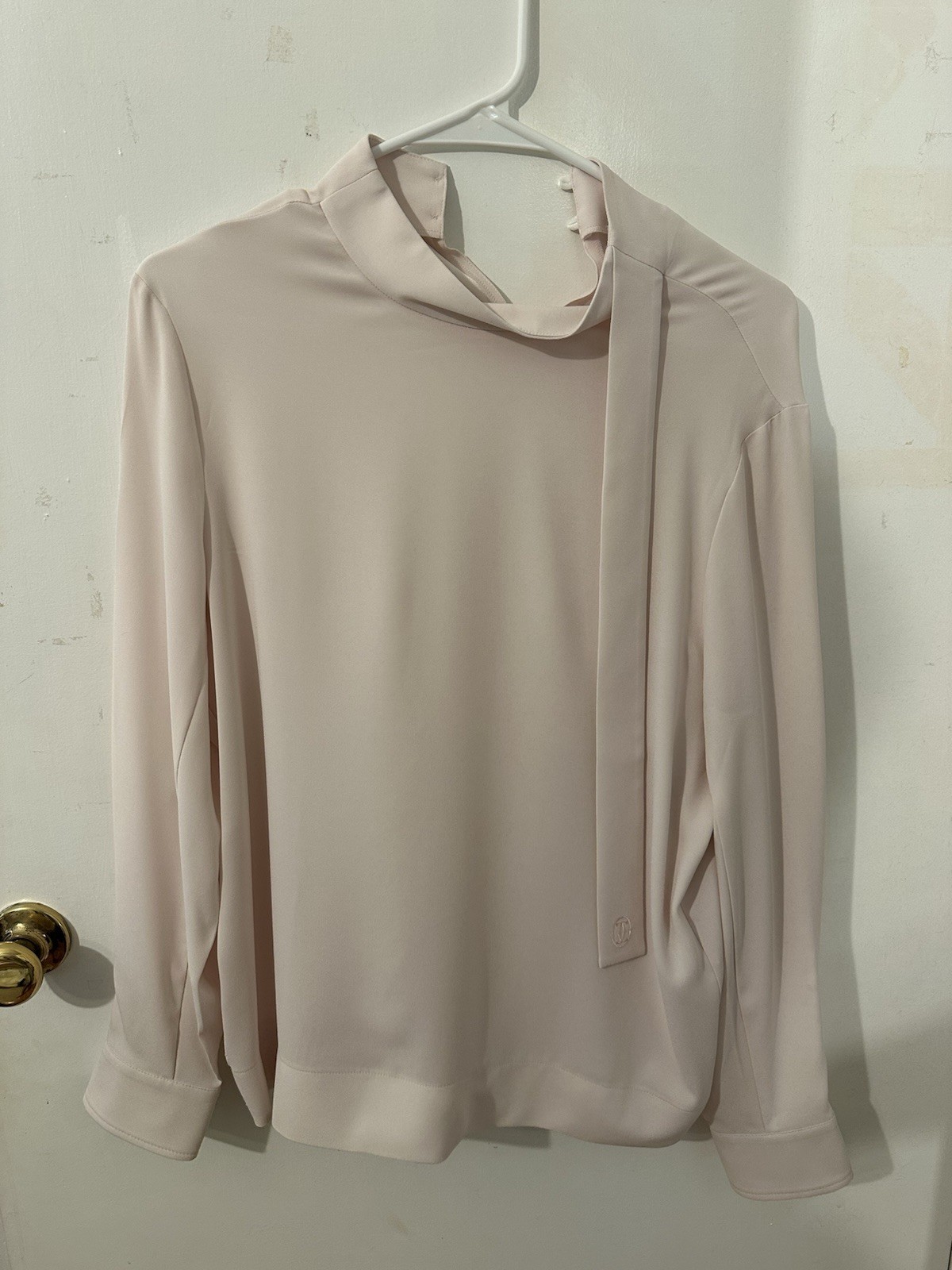 Cartier Long Sleeve Chiffon Blouse Blush Light Pink Size 38 Women’s Clothing