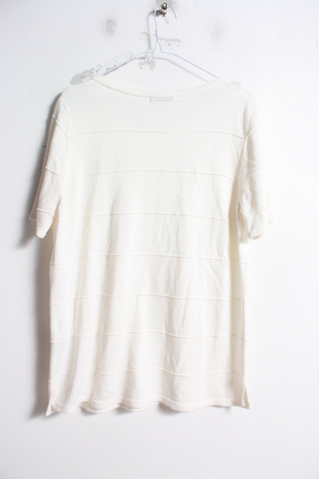 Marks and Spencer Classic Womens Knitted Top Ivory – Size 14 (E21)