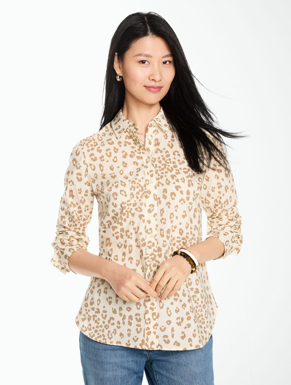 Modern Classic Shirt – Modern Leopard at Talbots NWT $94.5, have all size