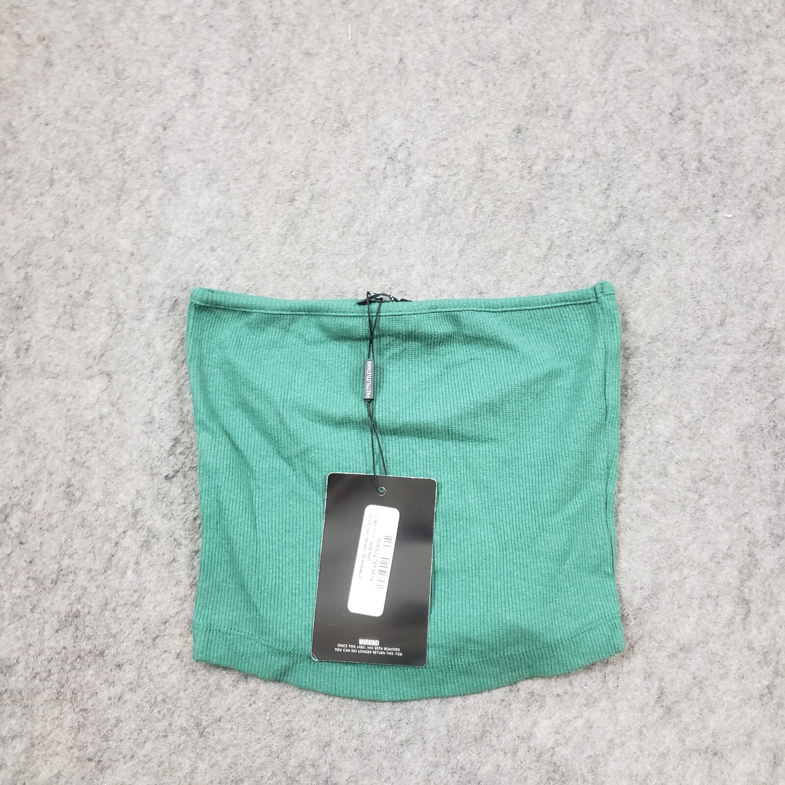 NEW PrettyLittleThing Shirt Womens Small Green Size 4 Top Tube Bandeau Strapless