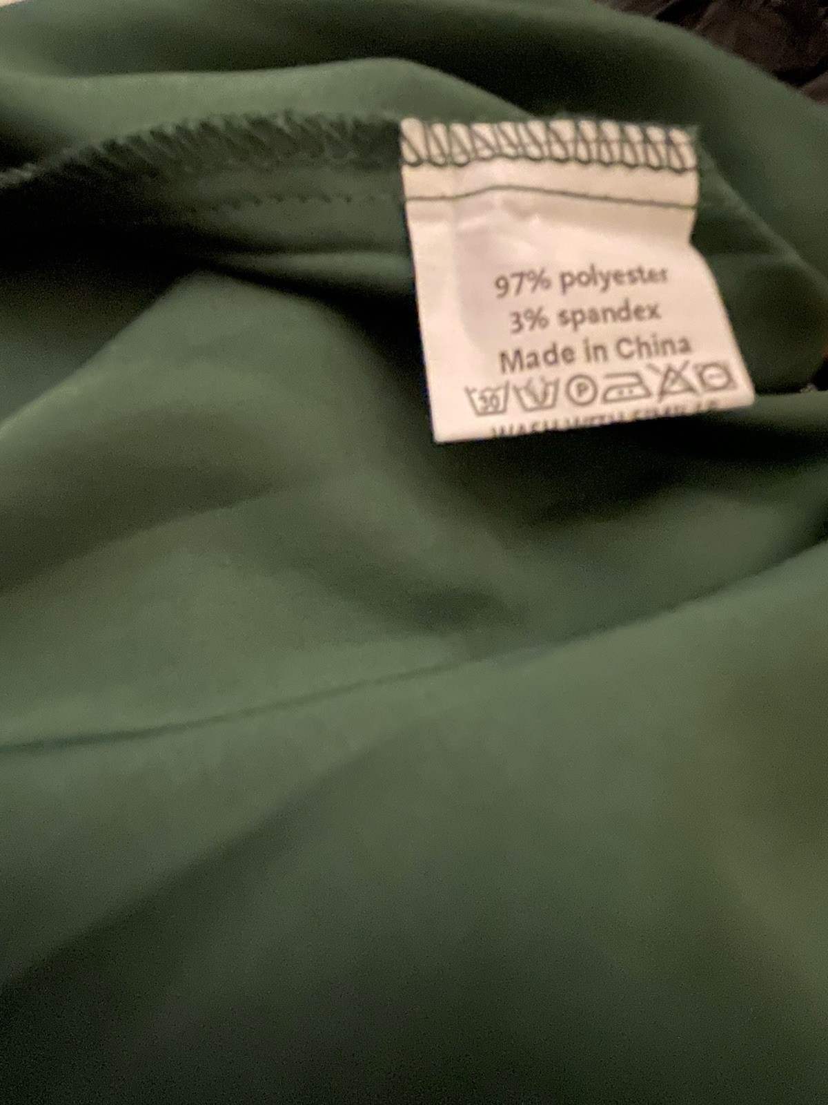 Celmia Collection Button down Blouse Scarf Neck Green Long Sleeve Size 5XL