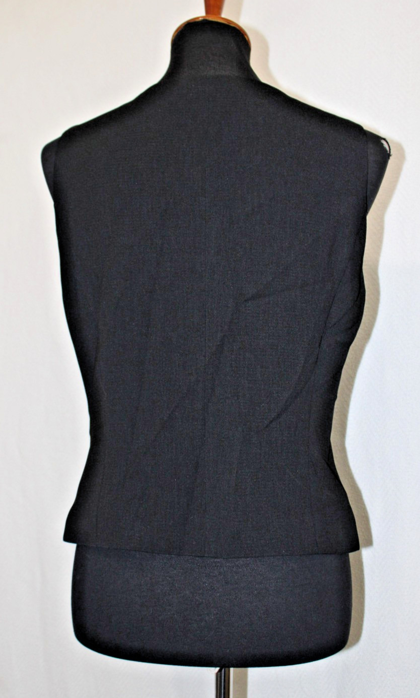 KASPER Size 6 Solid Black Sleeveless Lined Shell Career Top Tank Side Zip