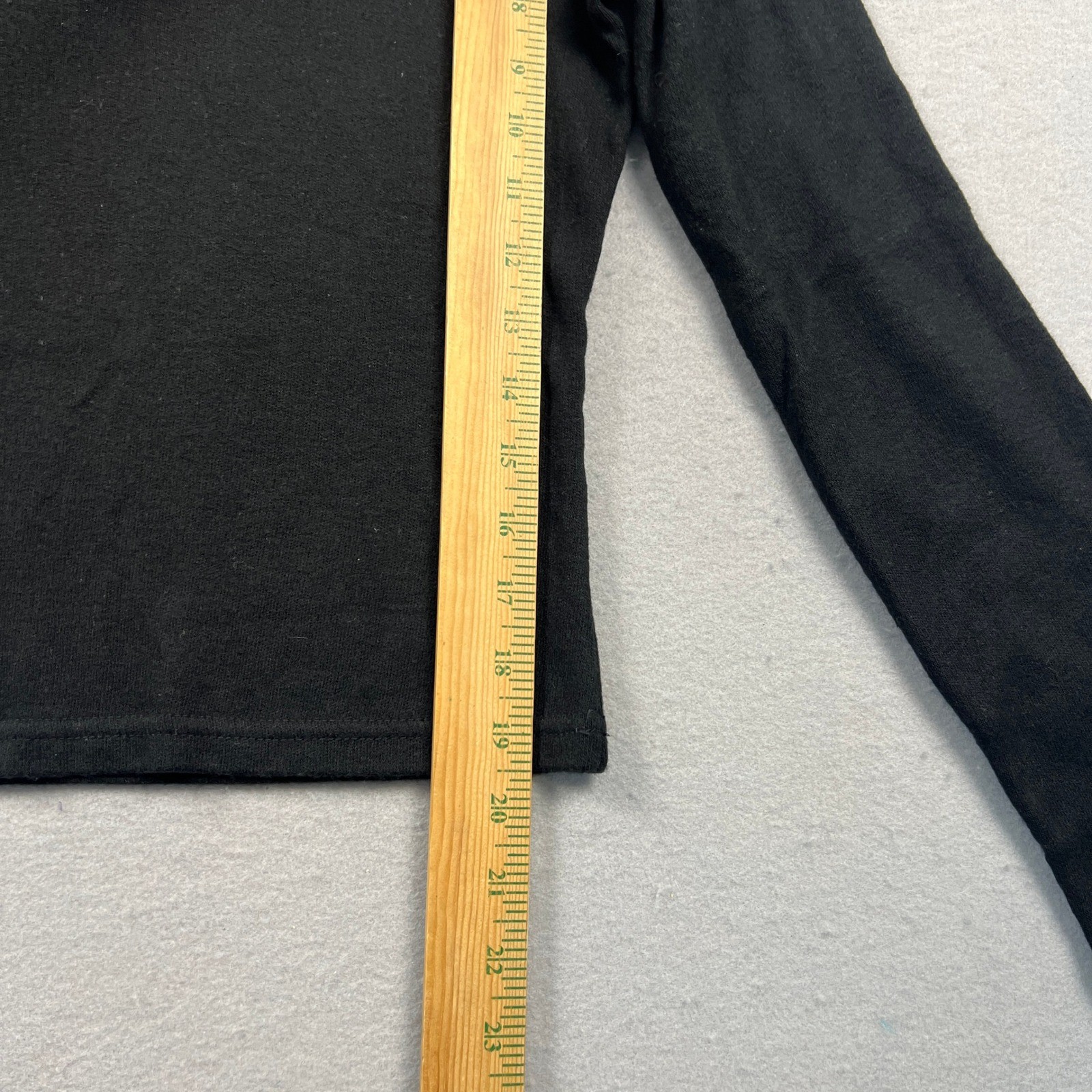 VTG 90s Y2K Black Faux Feather Trim Top Womens Large V-Neck Goth Coquette