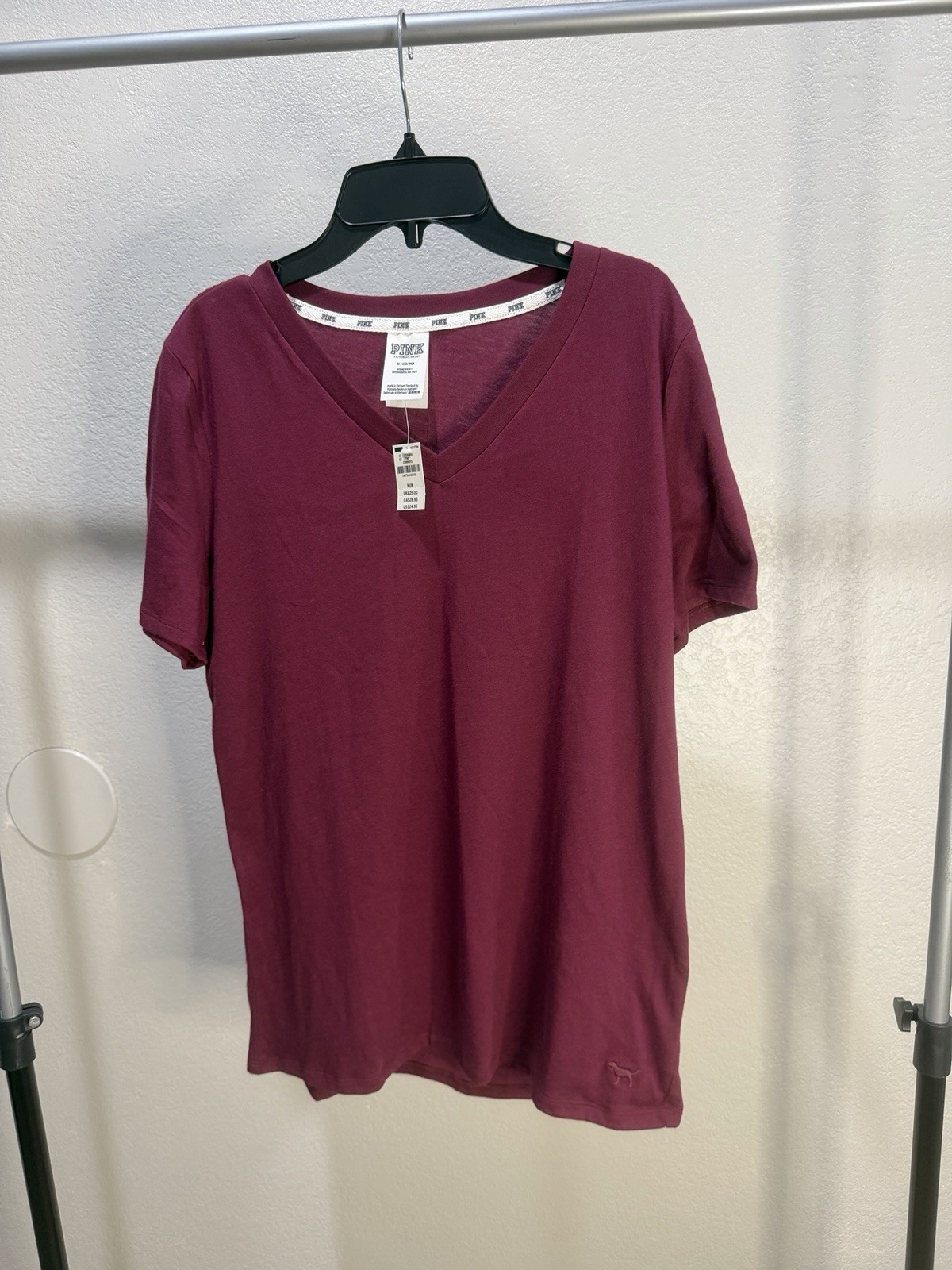 Pink Victoria Secret v neck t-shirt