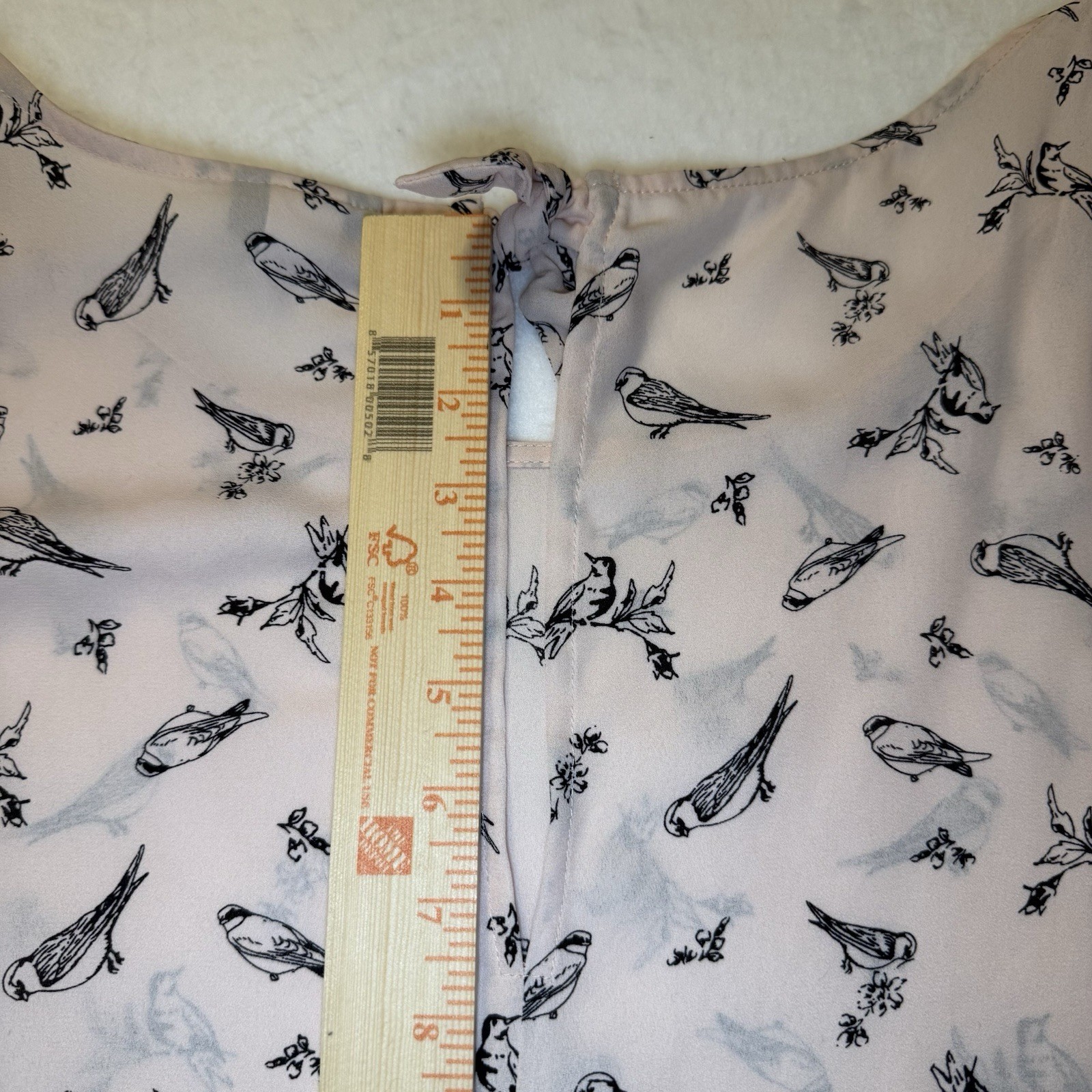 TORRID Blush and Black Bird Blouse 3x