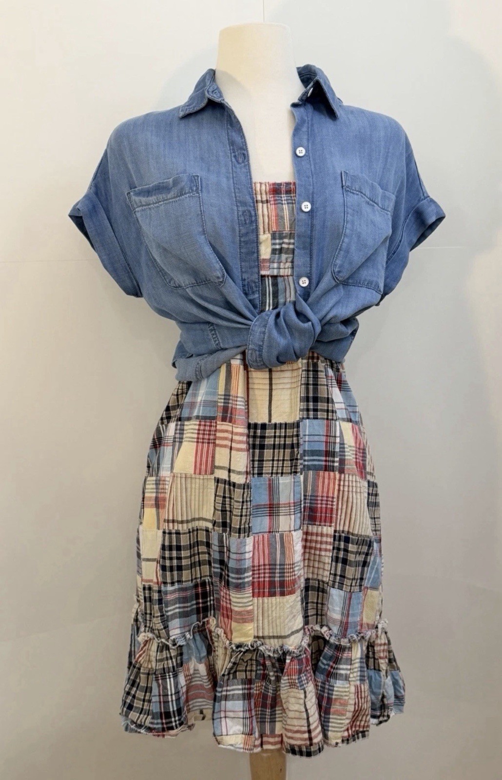 Chambray Button-Front Shirt | Soft Lyocell UtilityTop