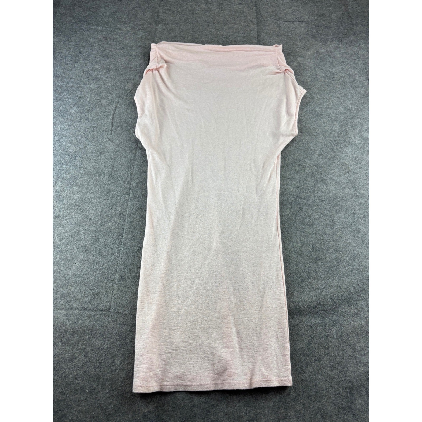 Michael Stars Lightweight Pink Cowl Neck Knit Coverup Dress One Size Boho Sexy