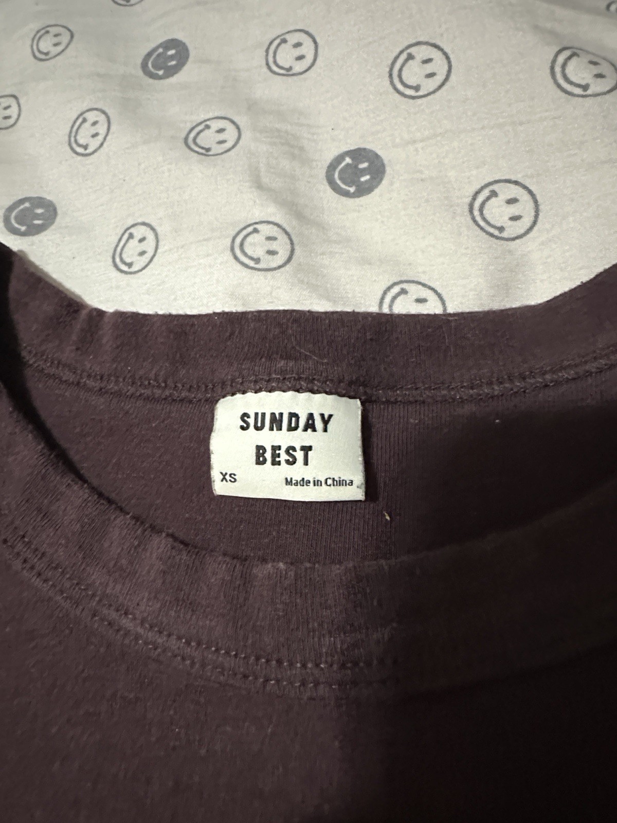 Aritzia Sunday Best Women’s Purple Solid Crew Neck Short Sleeve T-Shirt, XS